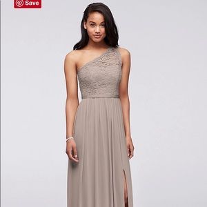 David’s Bridal Biscotti Bridesmaids dress